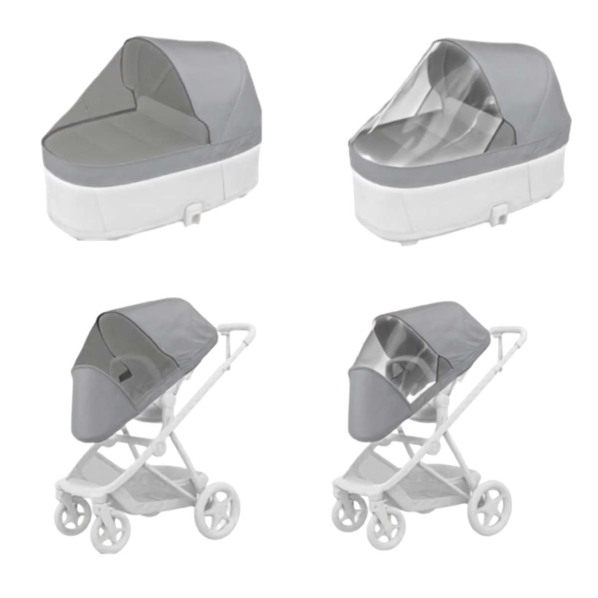 THULE Charm Kočárek trojkombinace set B Black