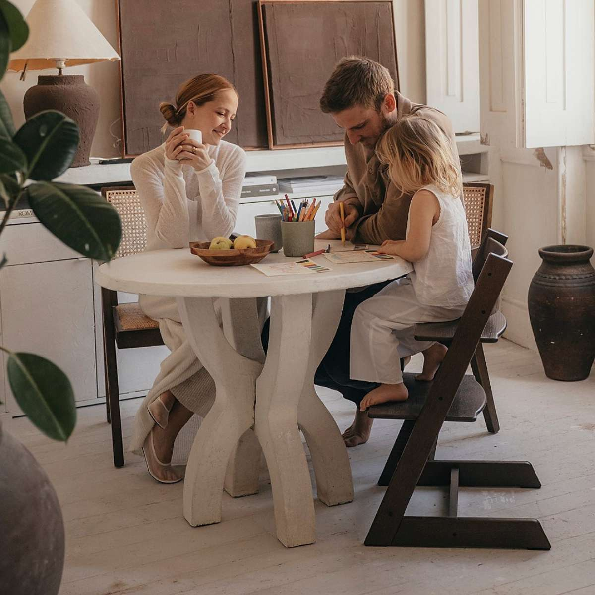 STOKKE Tripp Trapp Bundle Natural + pultík White