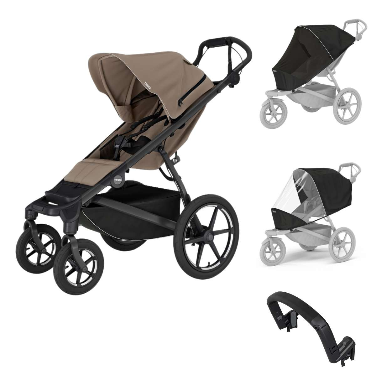 THULE Urban Glide 4-wheel Sportovní kočárek s příslušenstvím A - Tinted Taupe