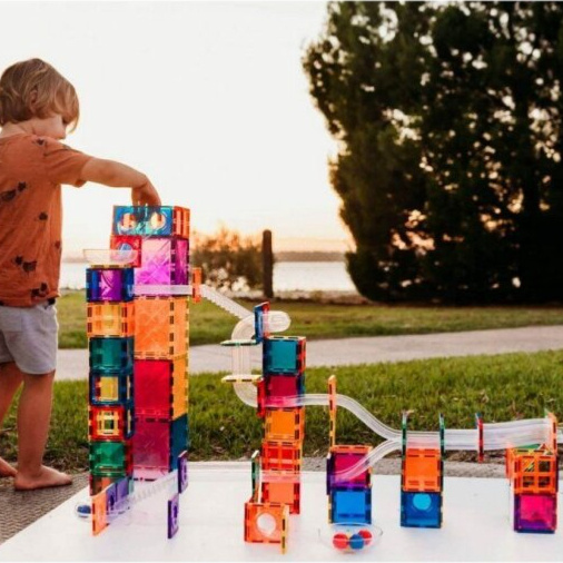 CONNETIX Magnetická kuličková dráha Rainbow Pack 92 ks