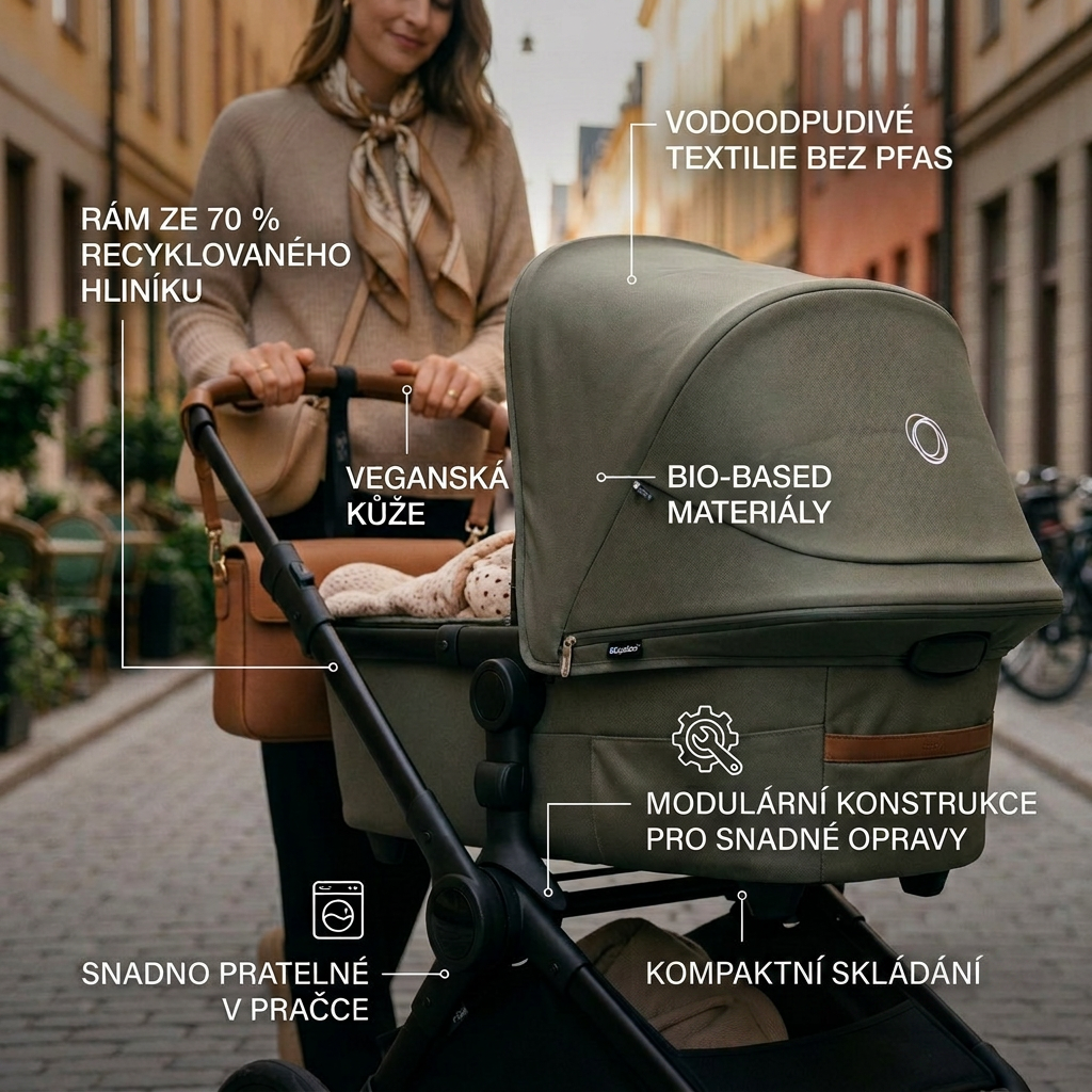 BUGABOO Cub Kompletní kočárek Black/Deep Indigo/Deep Indigo