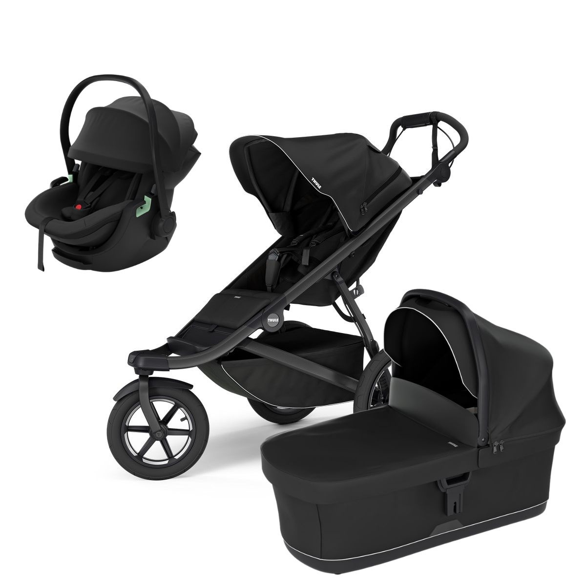THULE Urban Glide 3 Kočárek od narození Set G - Black