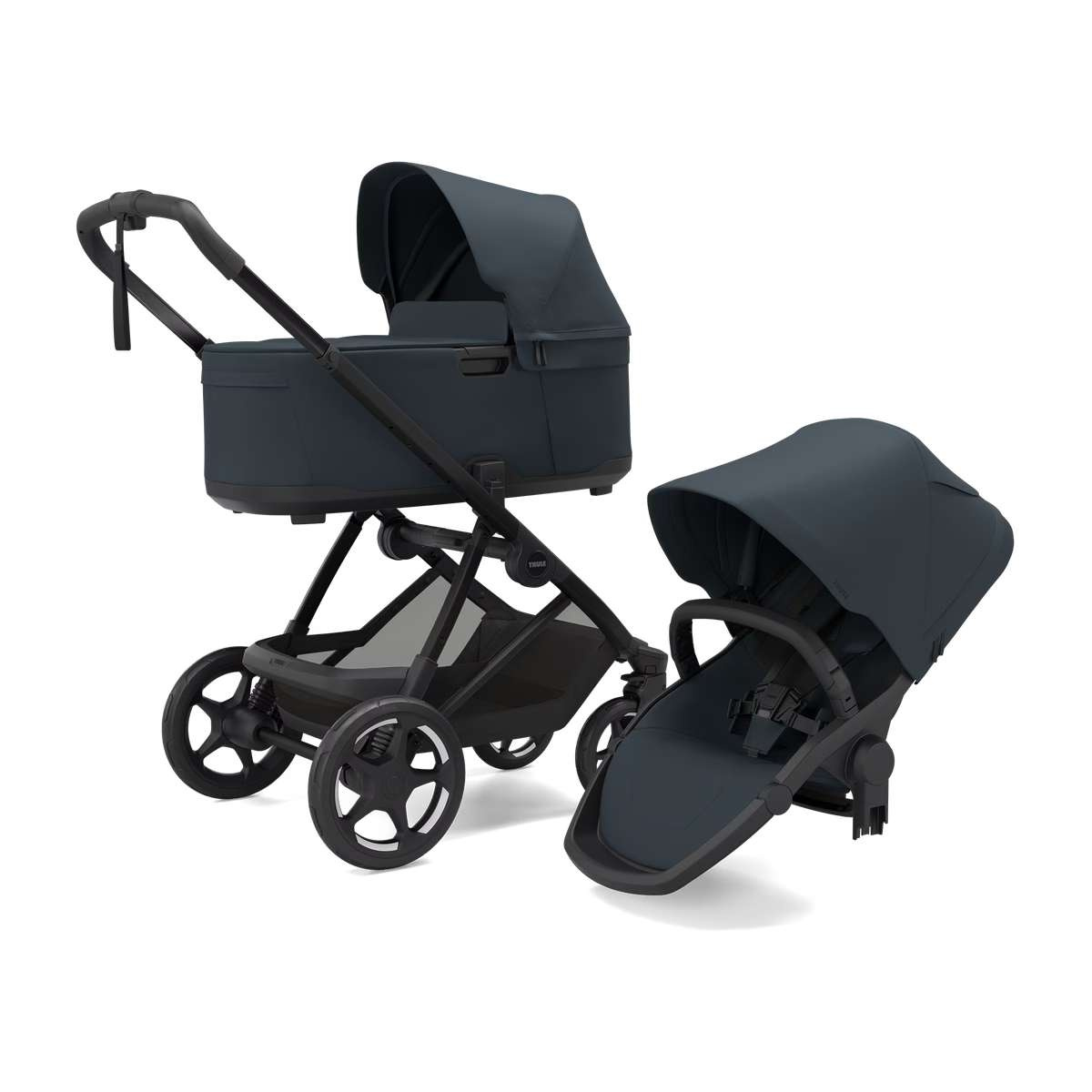 THULE Charm Kočárek trojkombinace set C Darkest Blue