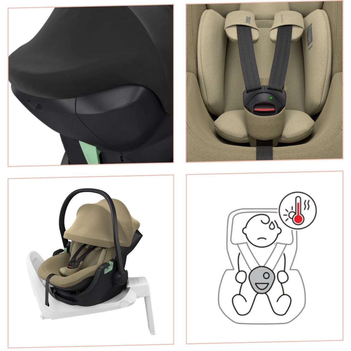 THULE Maple Connect Autosedačka Faded Khaki