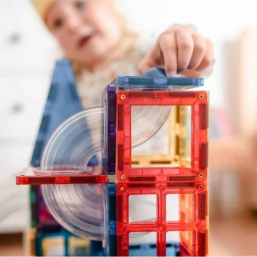 CONNETIX Magnetická kuličková dráha Rainbow Pack 92 ks