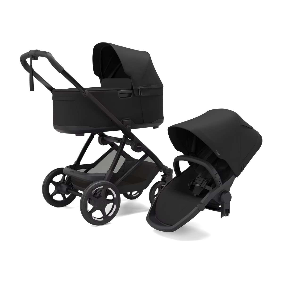 THULE Charm Kočárek trojkombinace set B Black