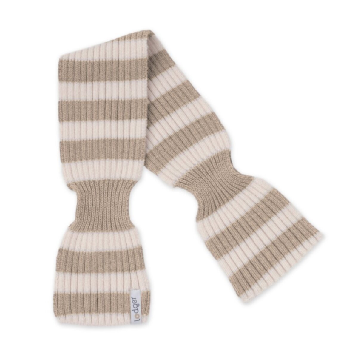 LODGER Šála Stripe Merino Beige