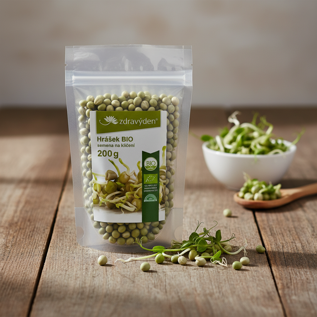 Hrášek BIO - semena na klíčení 200g