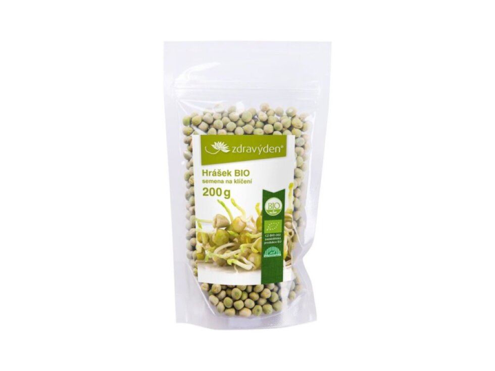 Hrášek BIO - semena na klíčení 200g