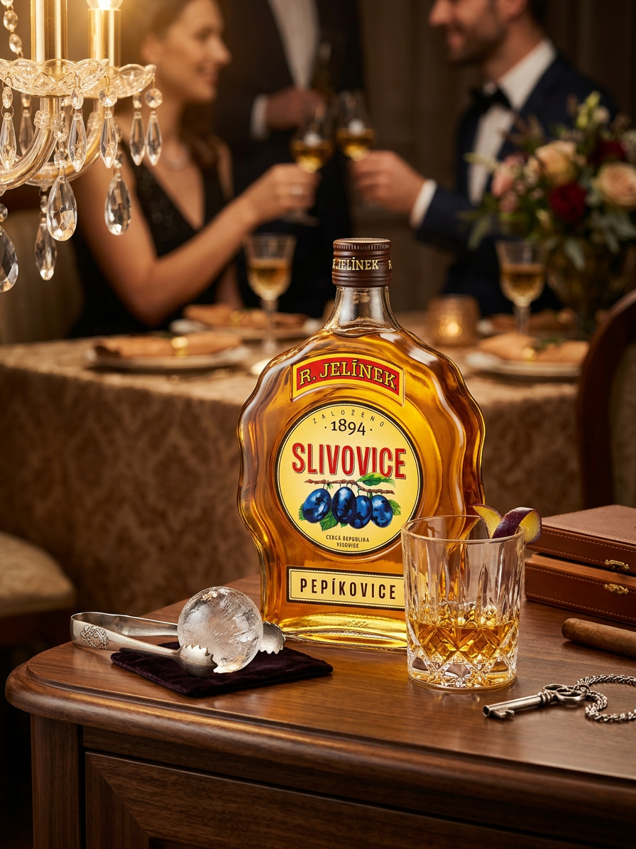 Slivovice zlatá 45% 0,7l s dárkovou etiketou
