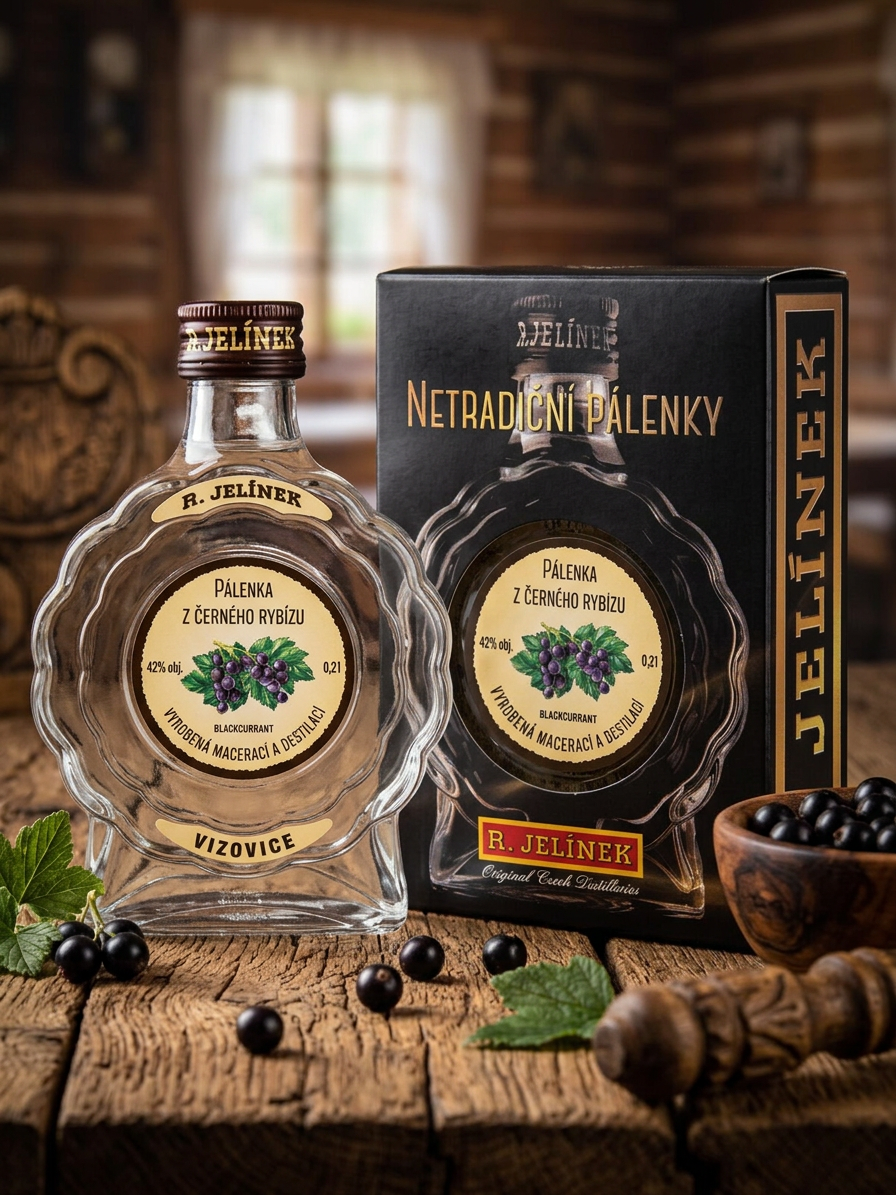 Pálenka z černého rybízu 42% 0,2l