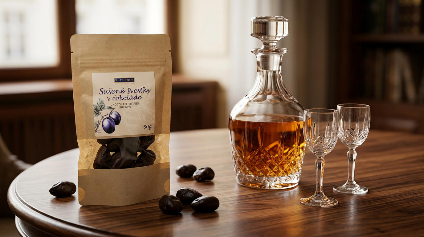 Sušené švestky v čokoládě 80g
