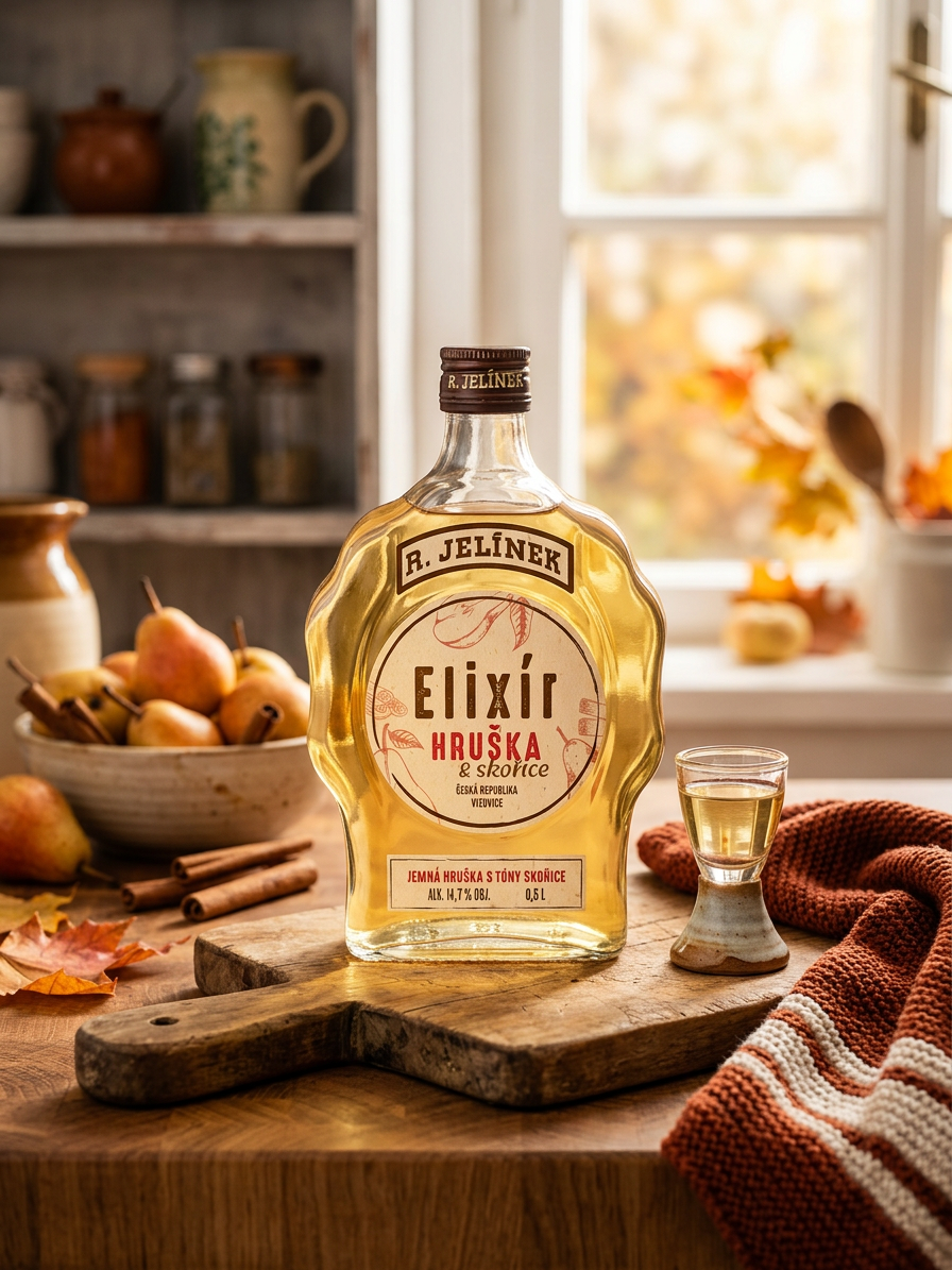 Elixír Hruška & Skořice 14,7% 0,5l