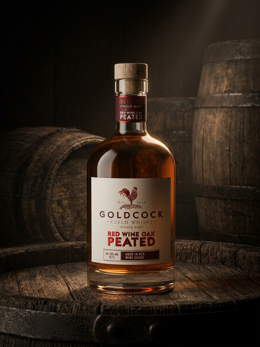 GOLDCOCK Peated Red Wine Oak Cask Finish 45% 0,7l