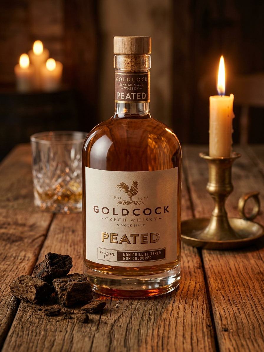 GOLDCOCK Peated Single Malt 45% 0,7l