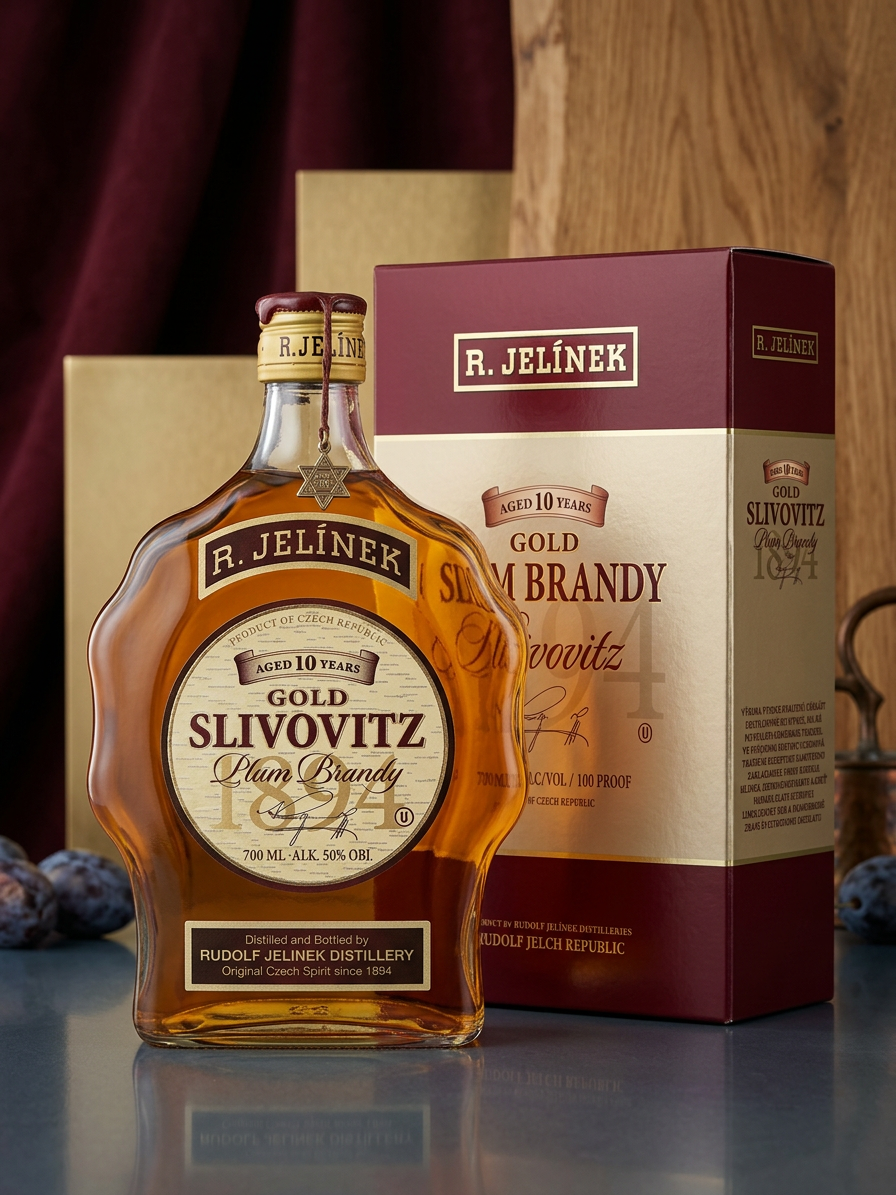 Gold Slivovitz kosher 10yo 50% 0,7l