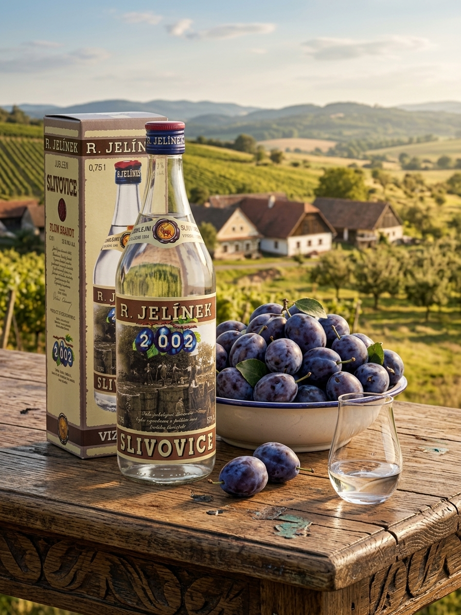 Jubilejní slivovice 2002 53% 0,75l