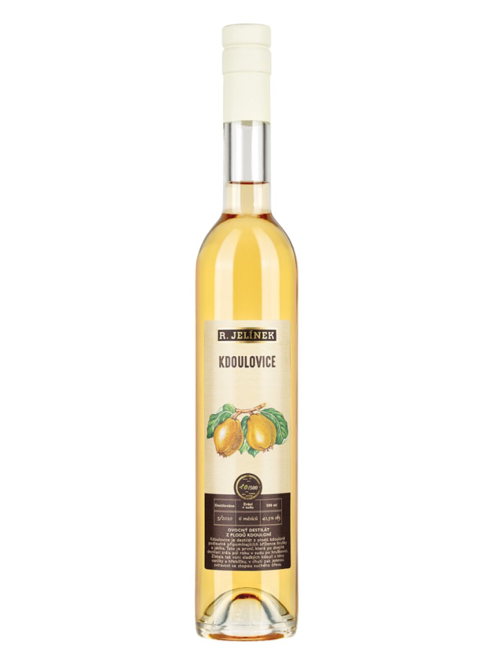 Kdoulovice 2020 ze sudu po hruškovici 41,5% 0,5l