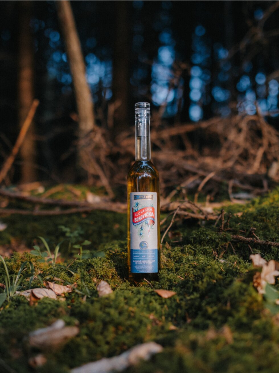 Slovácká borovička 2017 ze sudu po whisky GOLDCOCK 45% 0,5l
