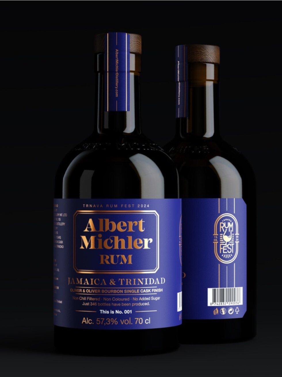 Albert Michler Trnava Rum Fest Jamaica & Trinidad 2014 57,3% 0,7l