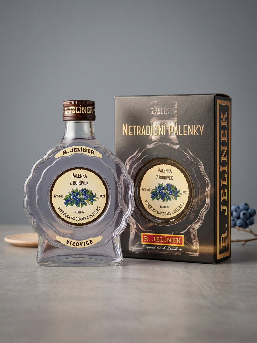 Pálenka z borůvek 42% 0,2l