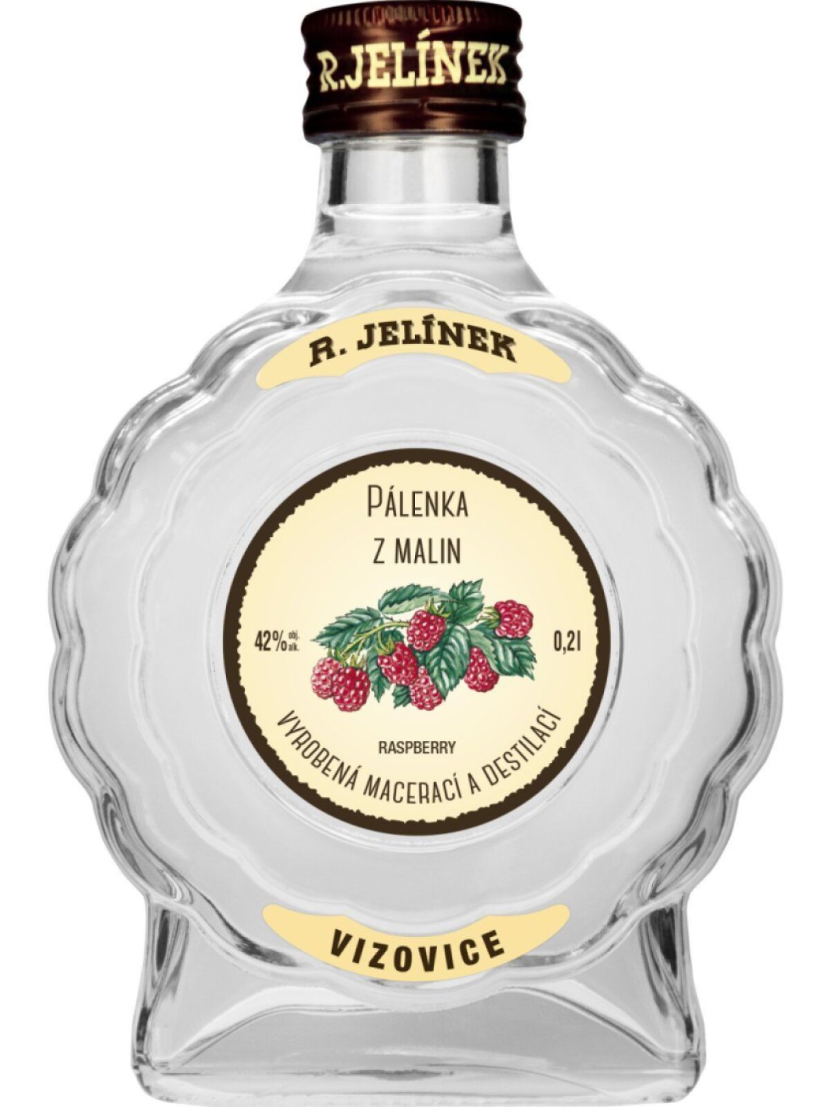 Pálenka z malin 42% 0,2l