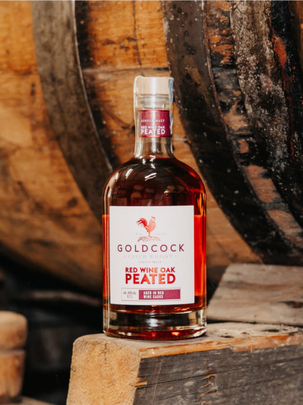 GOLDCOCK Peated Red Wine Oak Cask Finish 45% 0,7l