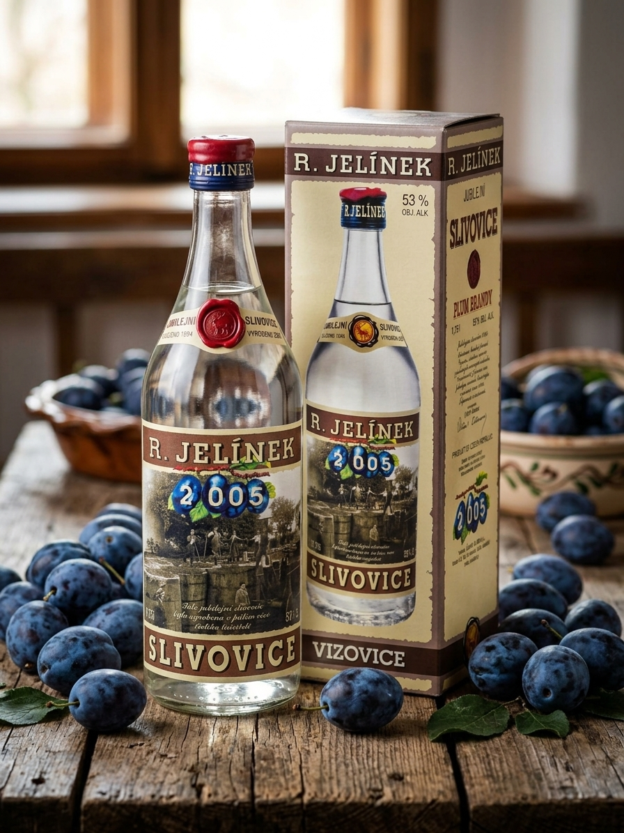 Jubilejní slivovice 2005 53% 0,75l