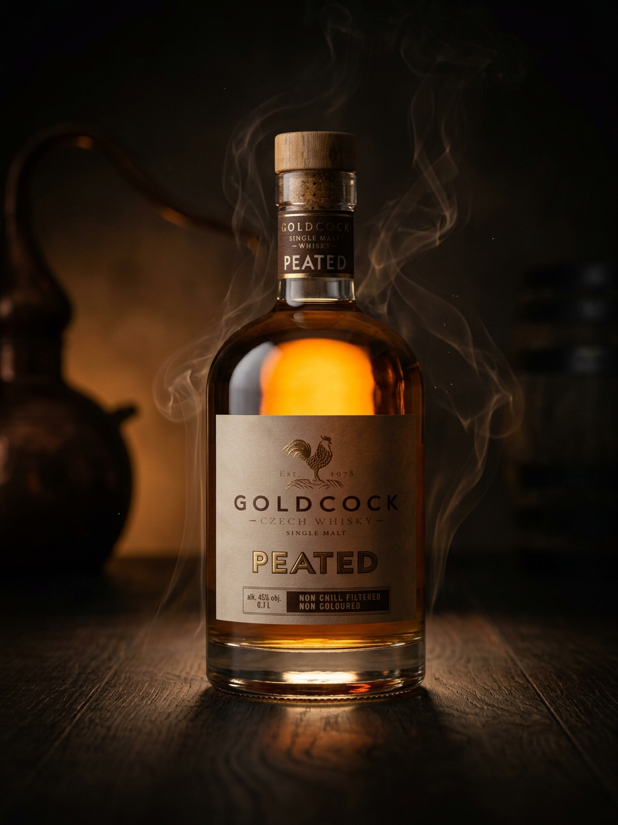 GOLDCOCK Peated Single Malt 45% 0,7l