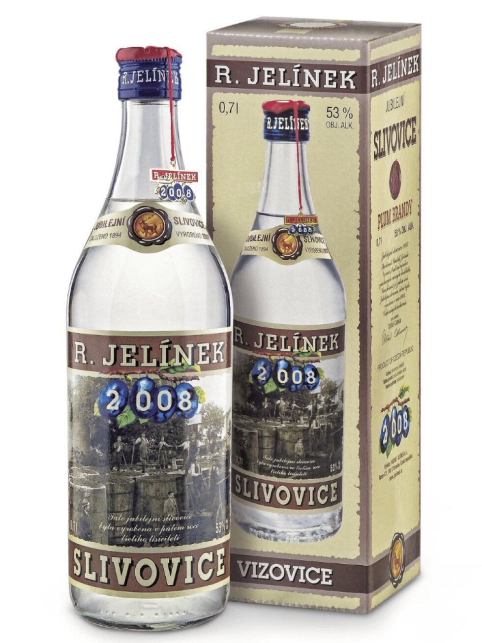 Jubilejní slivovice 2008 53% 0,7l