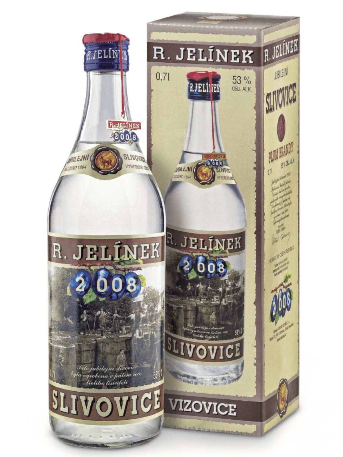 Jubilejní slivovice 2008 53% 0,7l