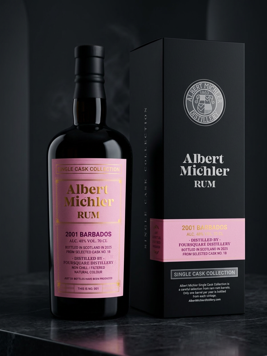 Albert Michler Single Cask Barbados 2001 48% 0,7l