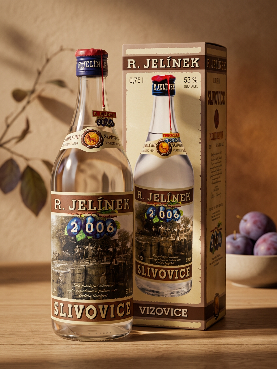 Jubilejní slivovice 2006 53% 0,75l