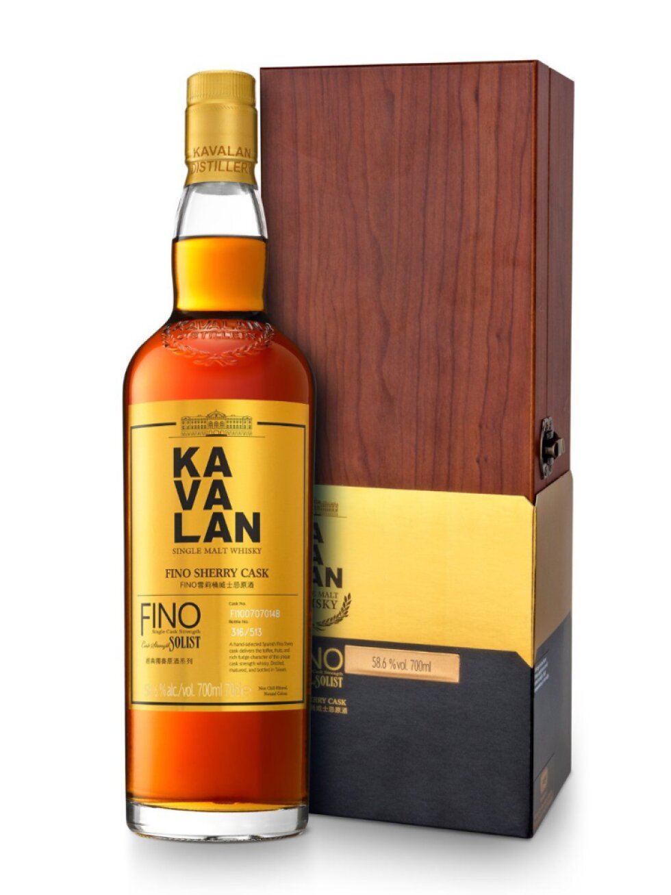 Kavalan Solist Fino Sherry Cask Strength 58,6% 0,7l