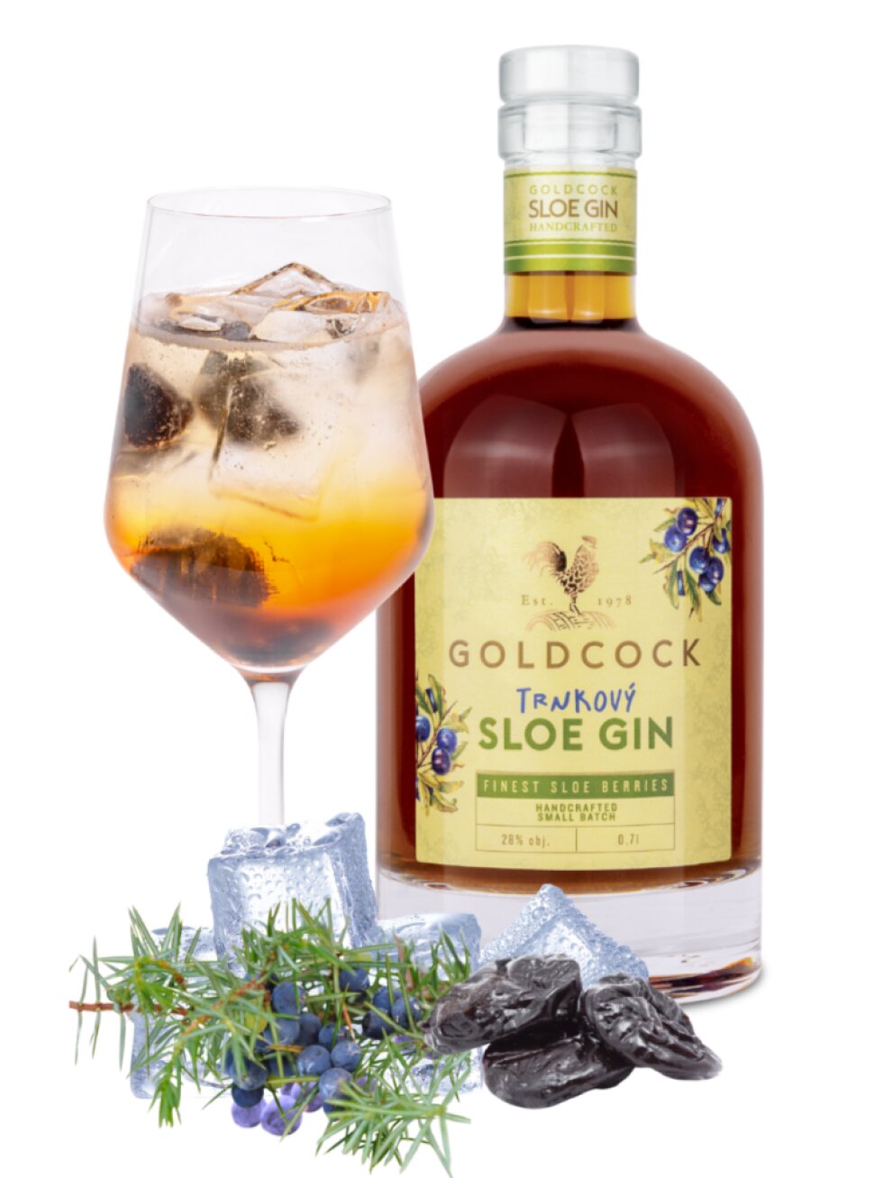 GOLDCOCK Trnkový gin 28% 0,7l
