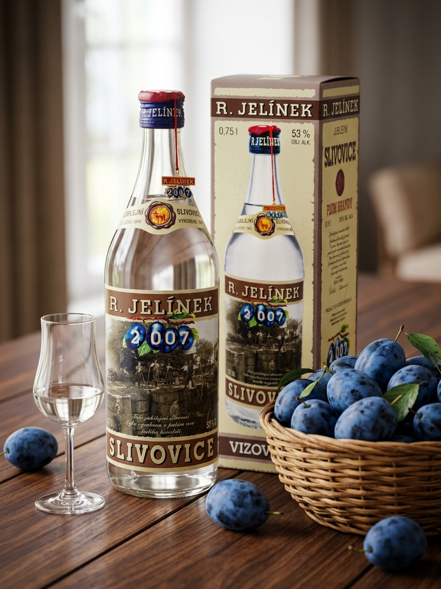 Jubilejní slivovice 2007 53% 0,75l