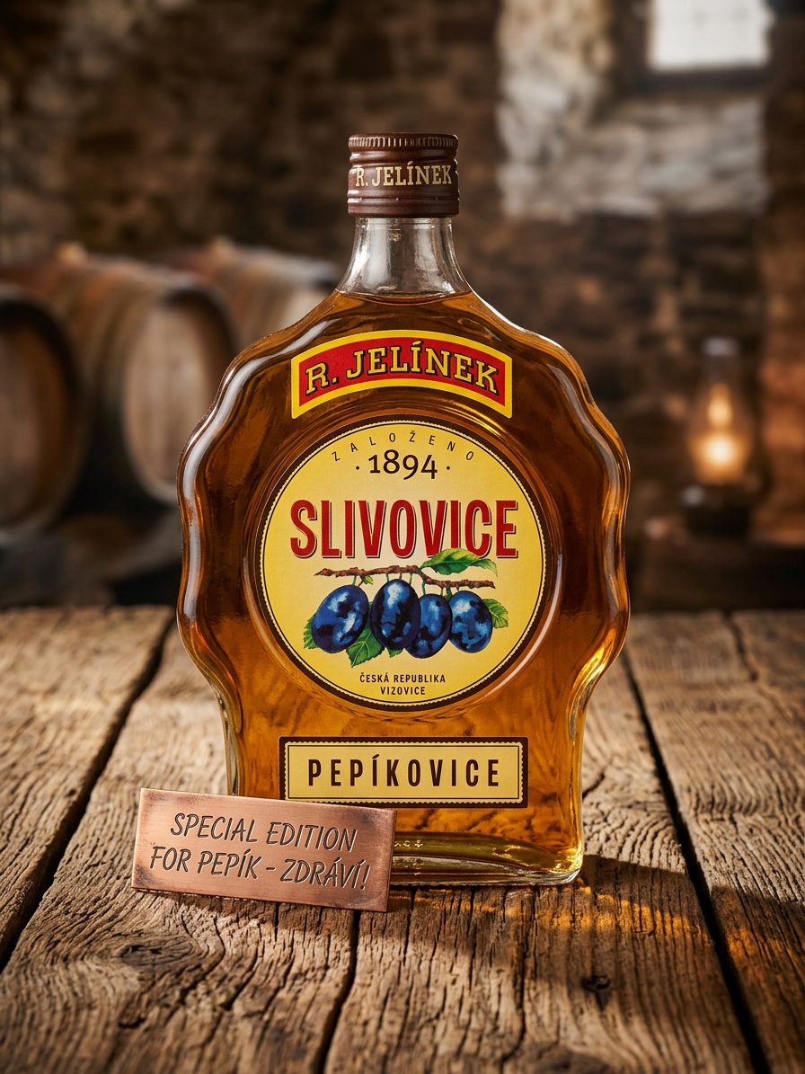 Slivovice zlatá 45% 0,7l s dárkovou etiketou