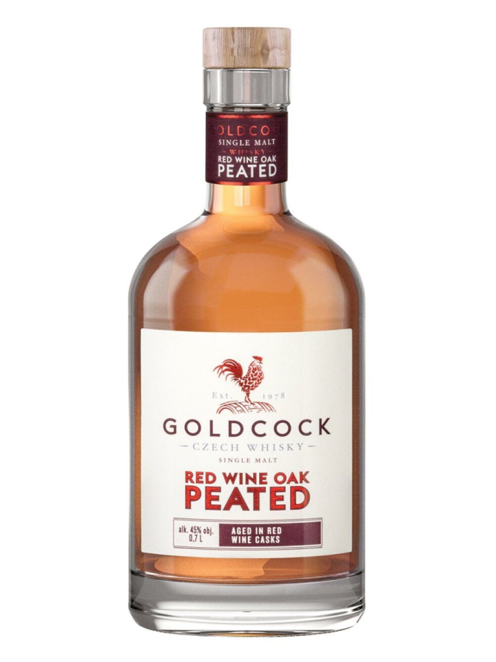 GOLDCOCK Peated Red Wine Oak Cask Finish 45% 0,7l