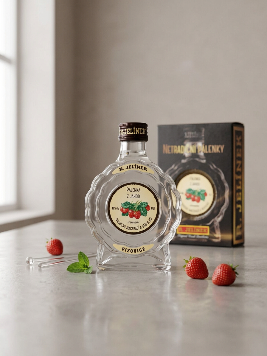 Pálenka z jahod 42% 0,2l