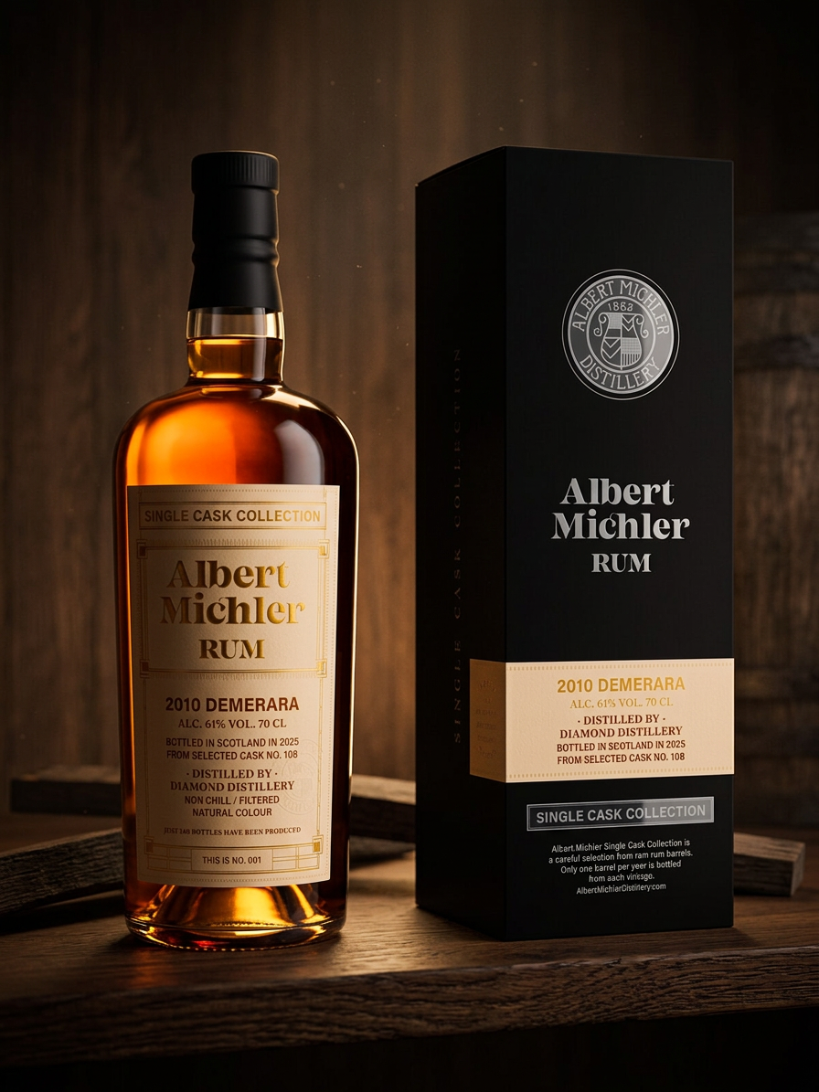 Albert Michler Single Cask Demerara 2010 61% 0,7l