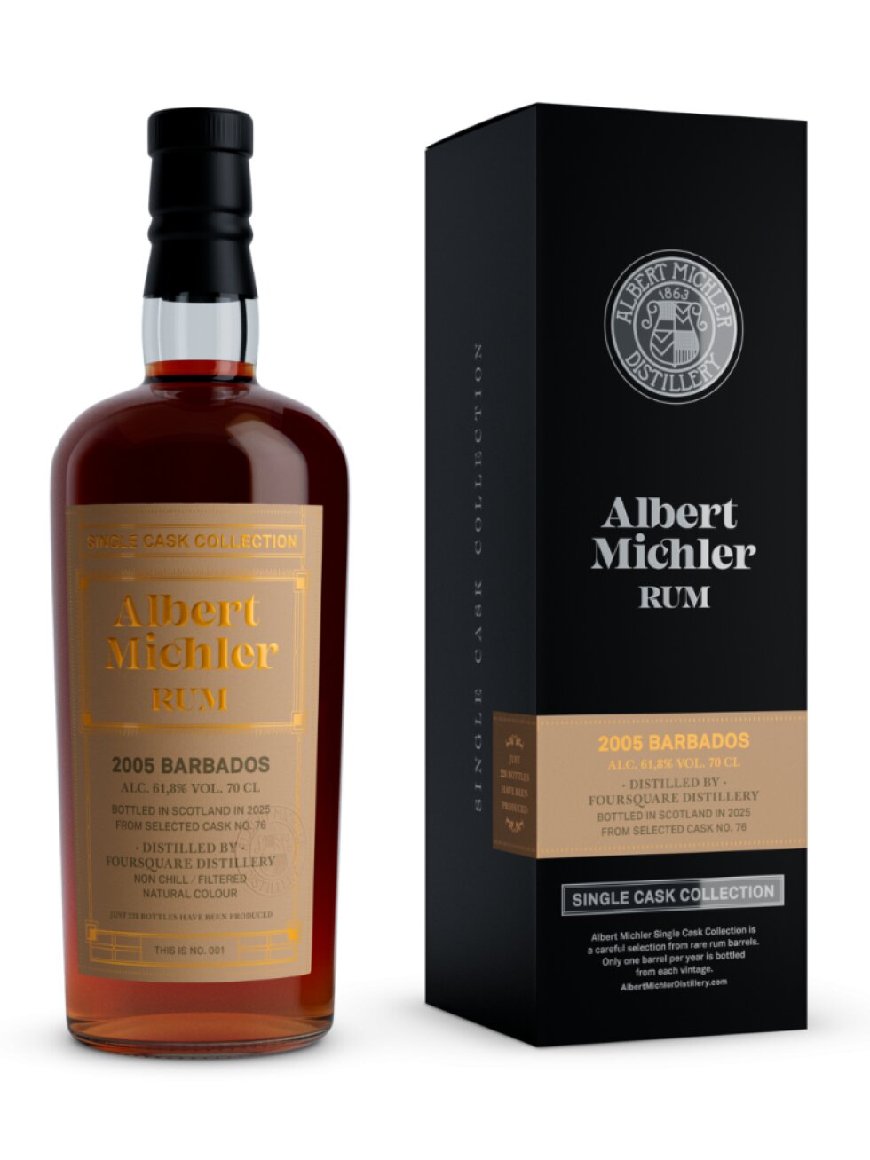 Albert Michler Single Cask Barbados 2005 61,8% 0,7l