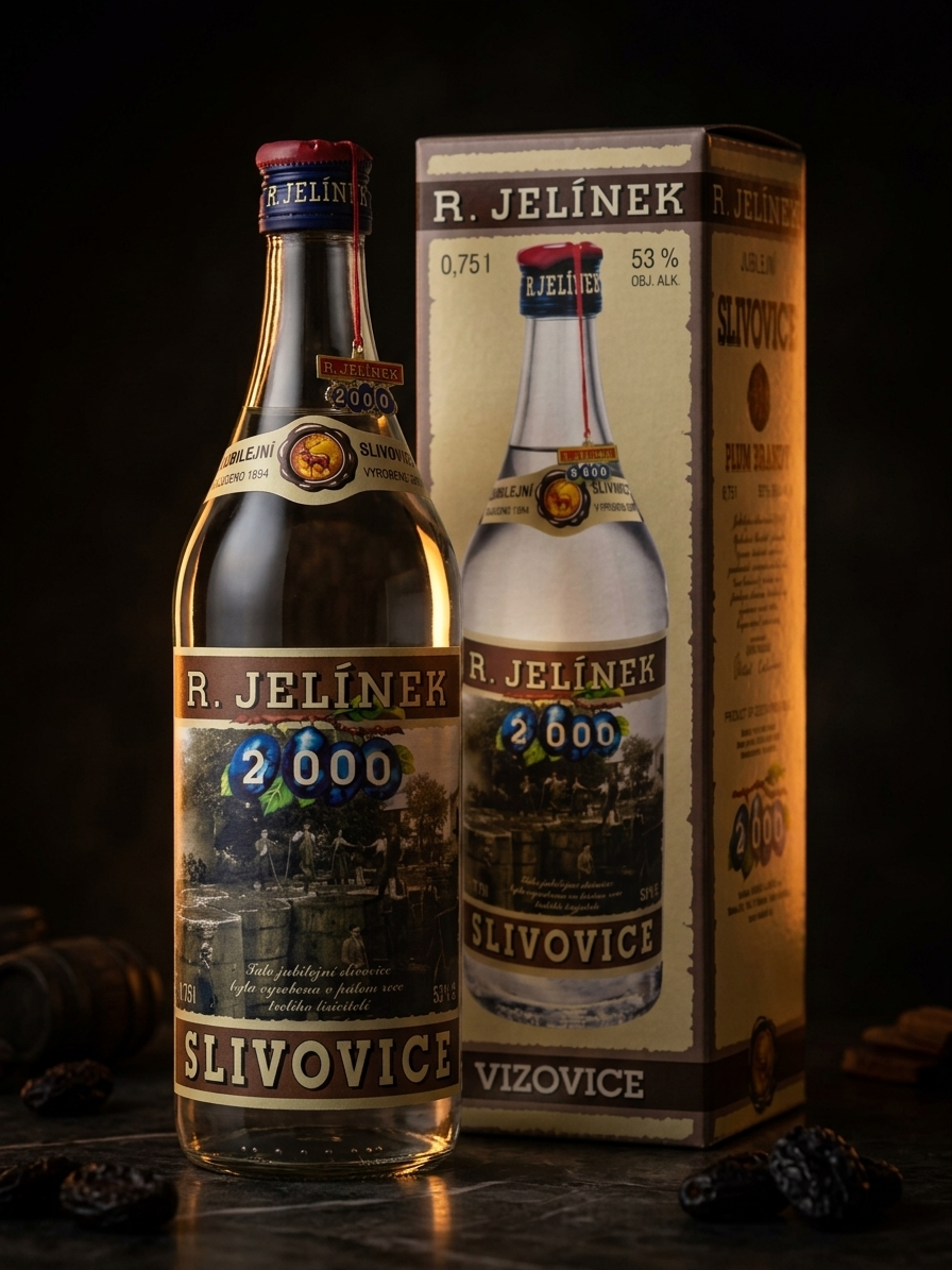 Jubilejní slivovice 2000 53% 0,75l