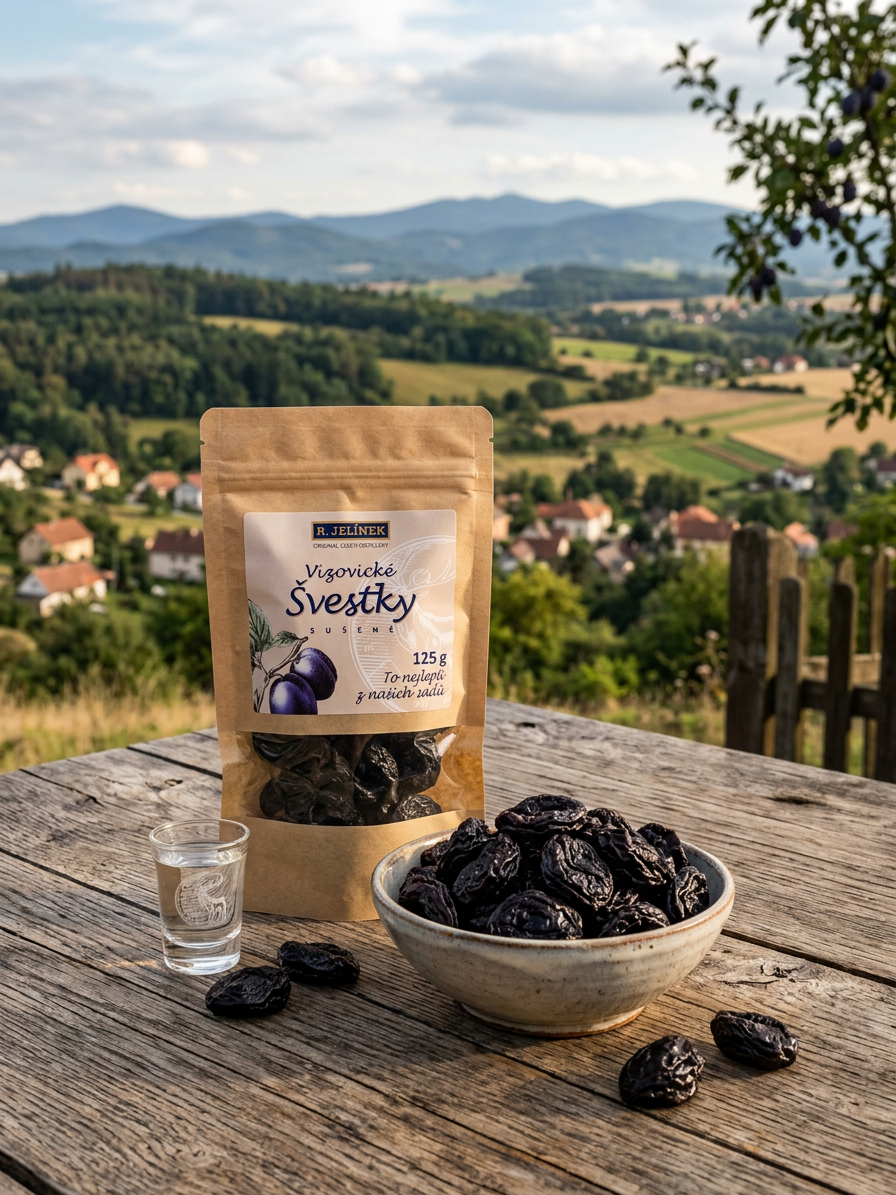Vizovické švestky sušené 125g