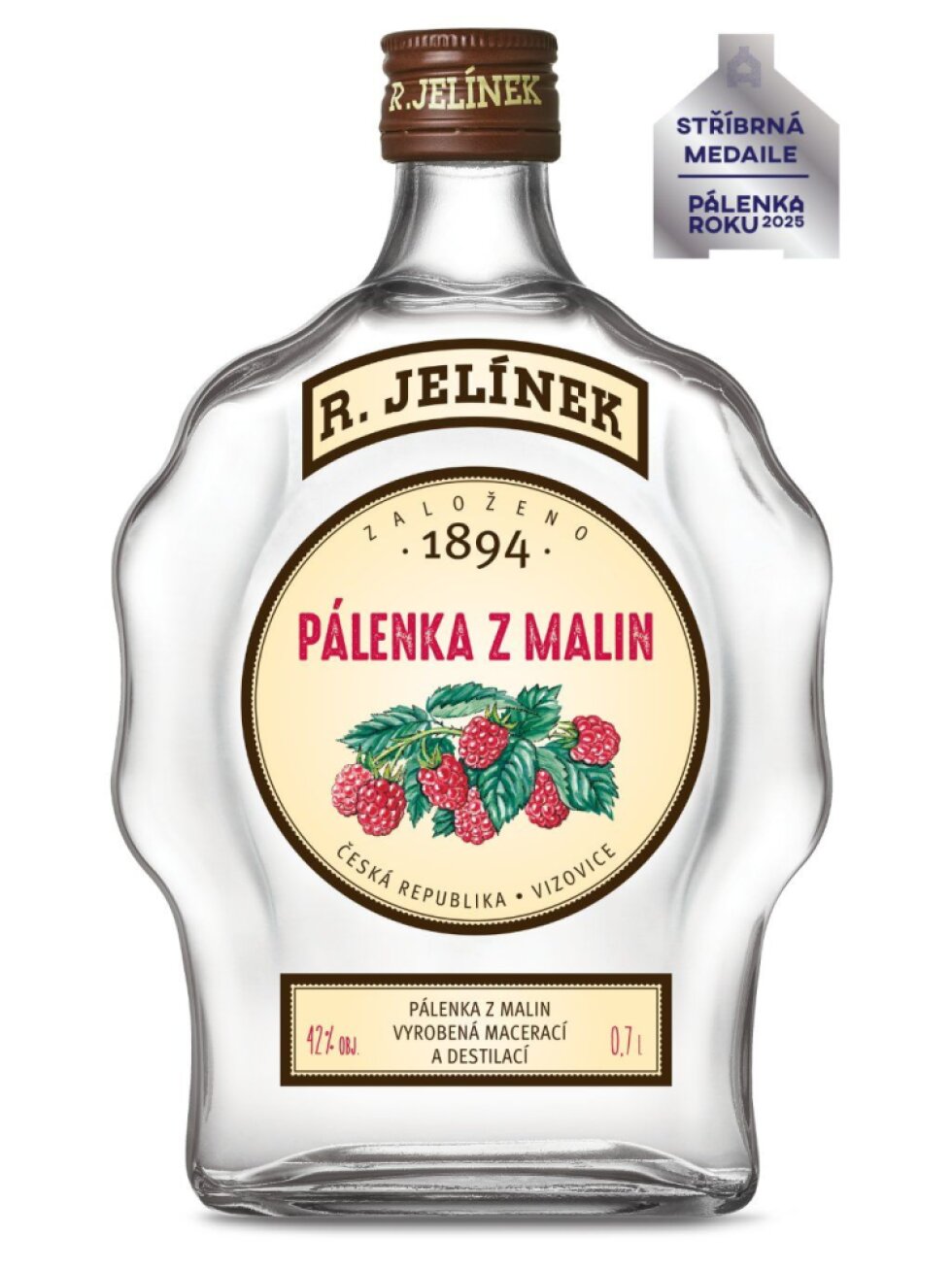 Pálenka z malin 42% 0,7l