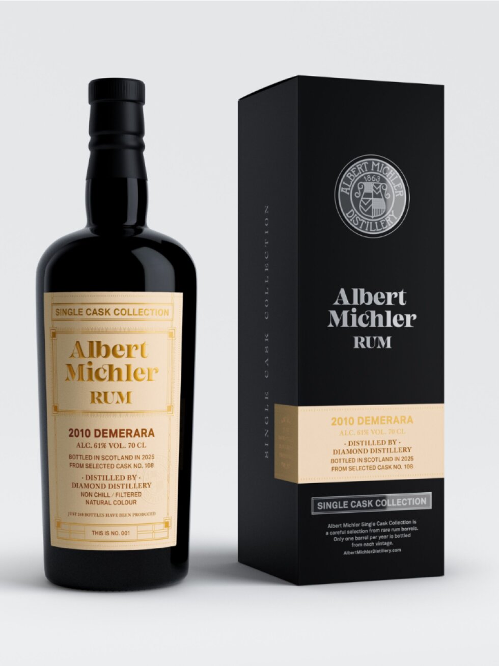 Albert Michler Single Cask Demerara 2010 61% 0,7l
