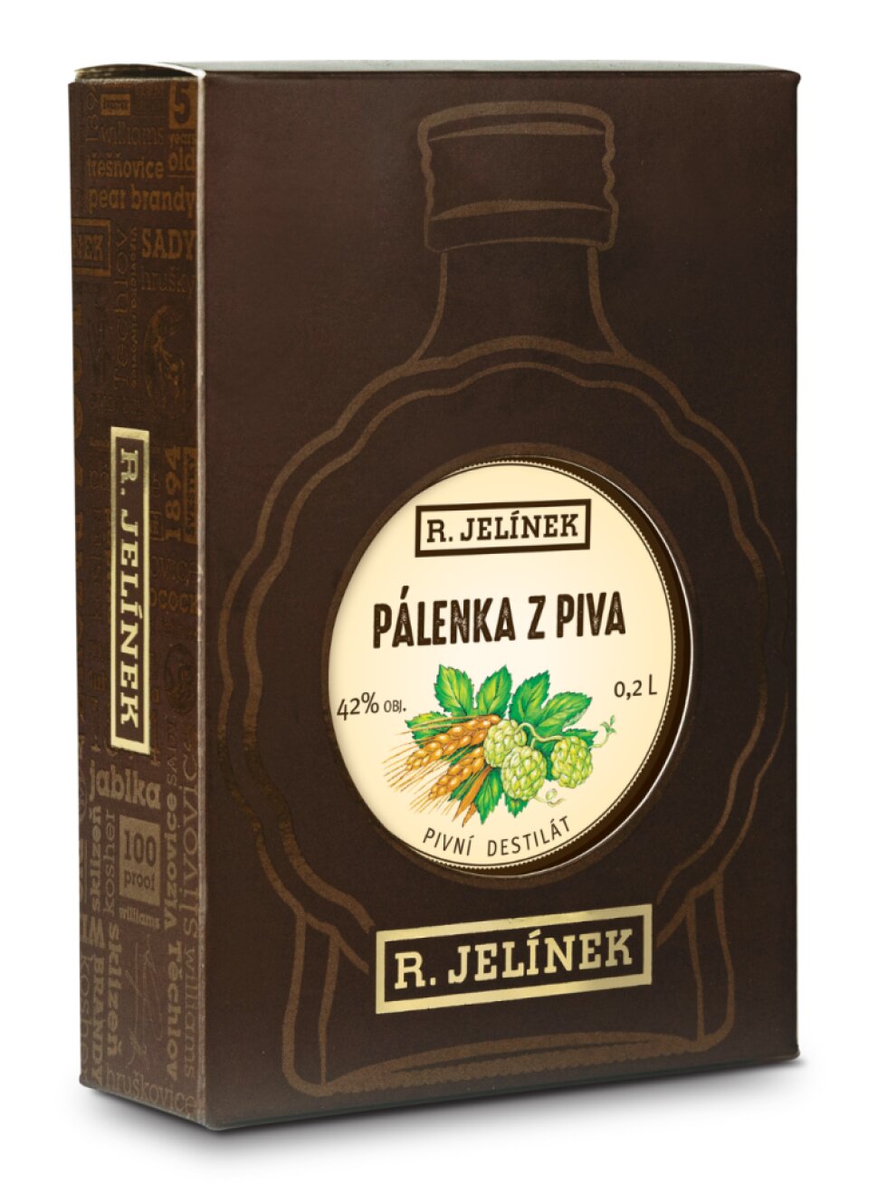 Pivní pálenka 42% 0,2l