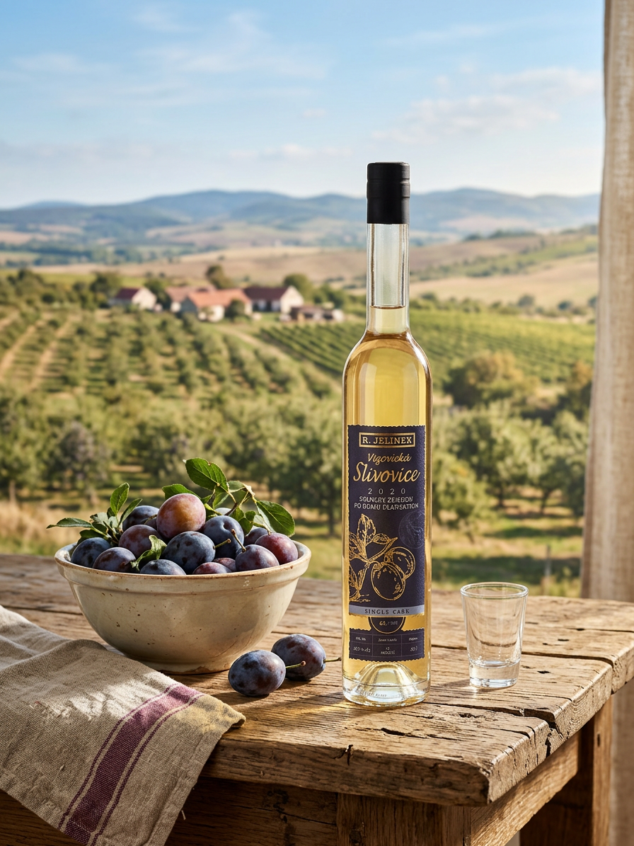 Vizovická slivovice 2020 Stanley ze sudu po rumu Plantation 48,5% 0,5l