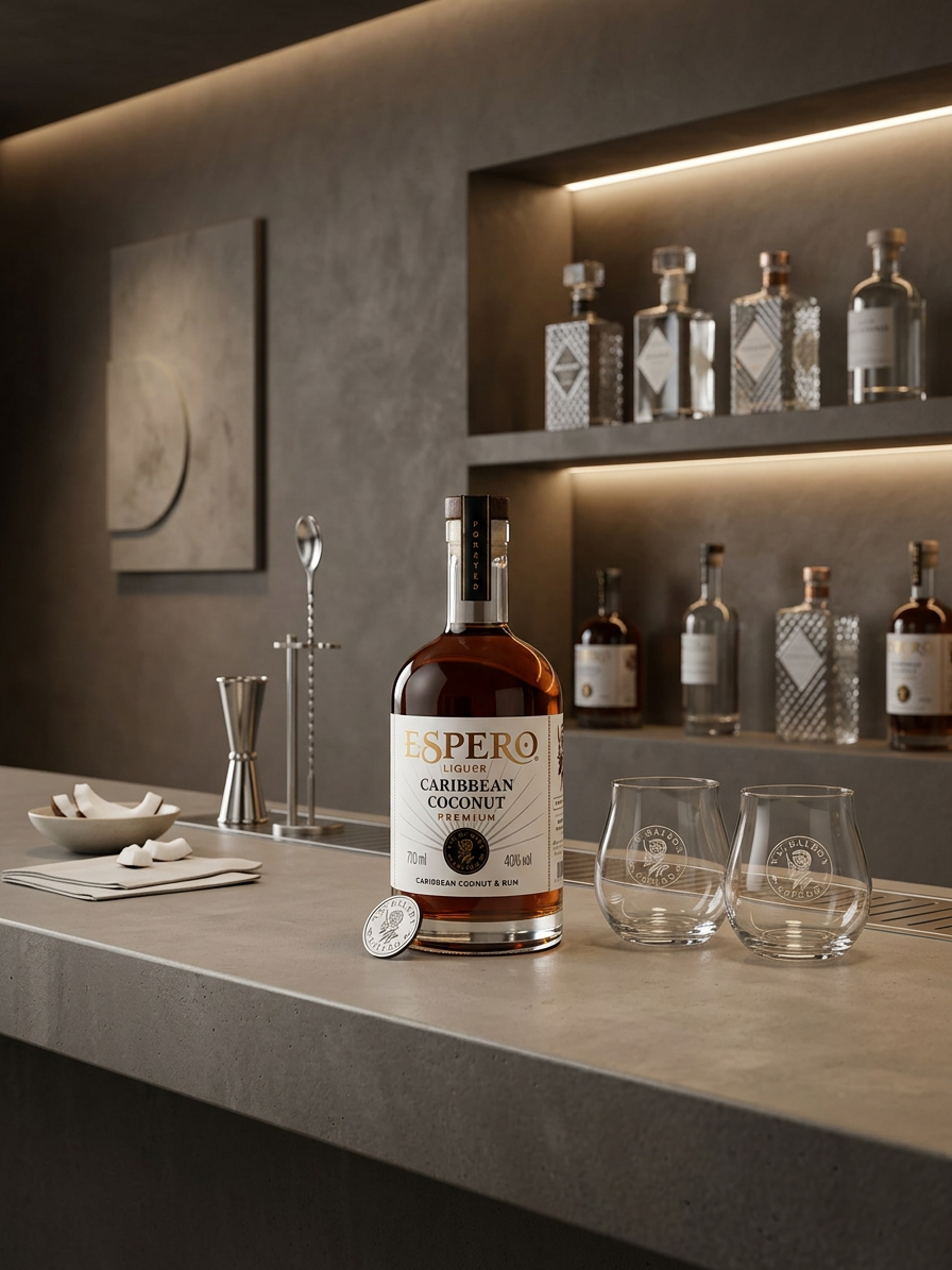 Espero Caribbean Coconut 40% 0,7l + 2 skleničky