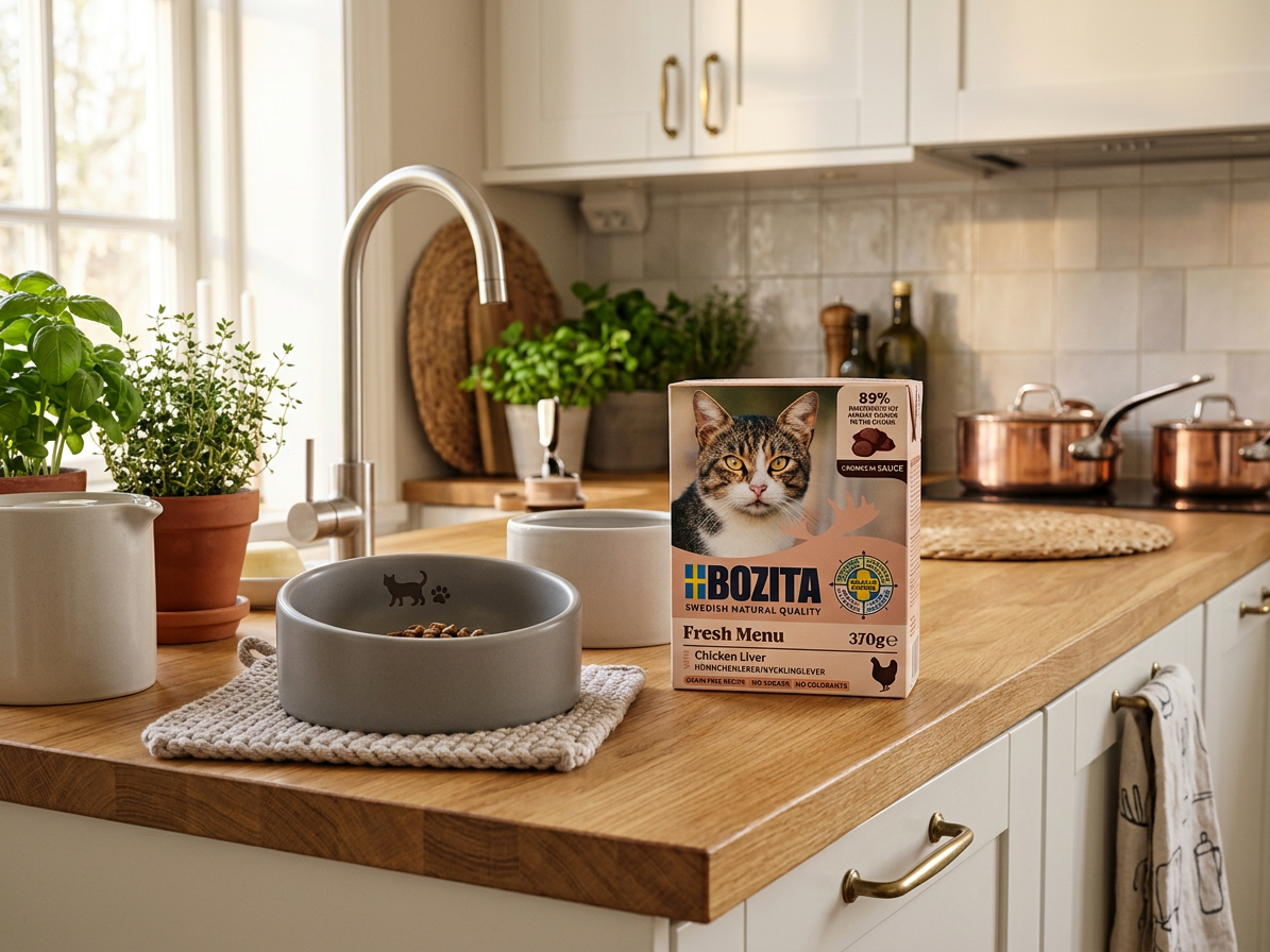 Bozita Cat kousky v omáčce s kuřecími játry, tetrapak 370 g