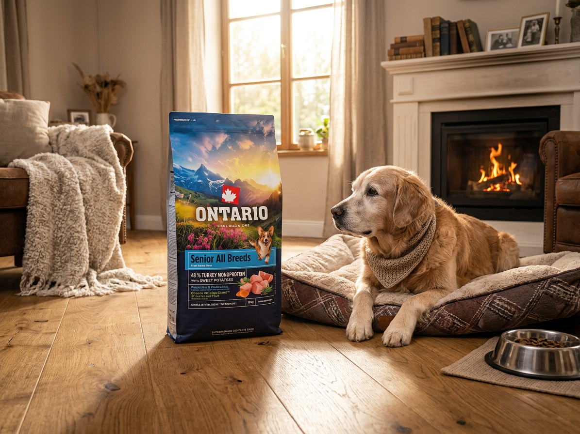 Ontario Senior All Breeds Monoprotein krůta a batáty 12 kg